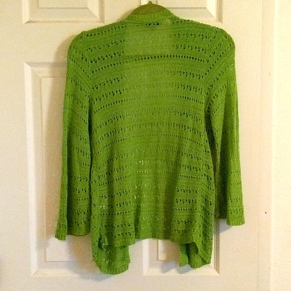 2/$10 Joseph A open knit cardigan - Picture 2 of 4